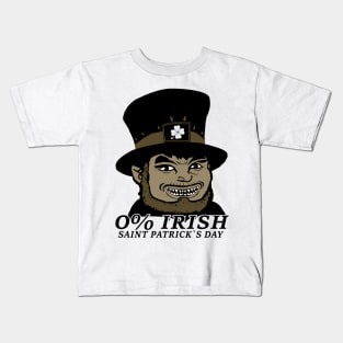 0% St. Patrick's Day Kids T-Shirt